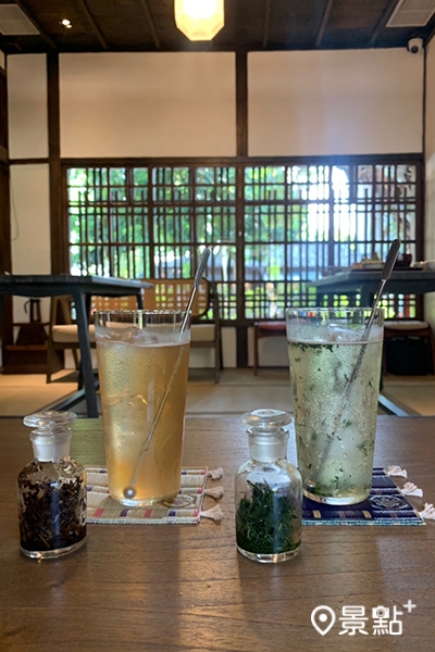 焙茶蘭姆酒調酒、煎茶琴酒調酒。