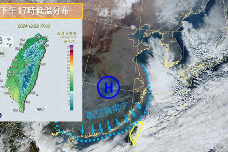 跨年夜東北季風增強！低溫特報9縣市氣溫下探10度以下一週天氣先看